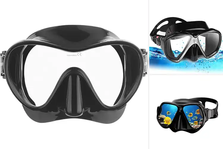 Detailed view of Best Black Diving Masks