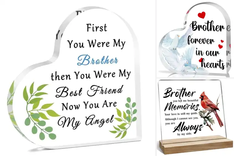 Detailed view of Best Brother In Heaven Plaque