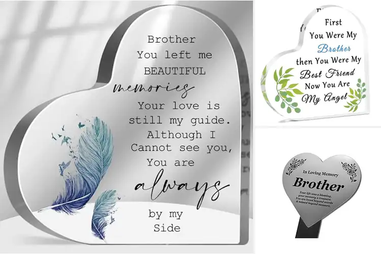 Detailed view of Best Brother Remembrance Plaque: 10 Heartfelt Memorial Ideas