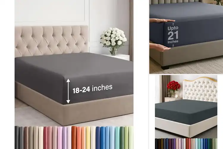 Detailed view of Best Deep Pocket Fitted Sheets