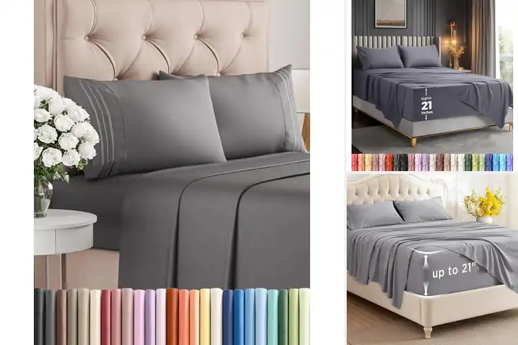 Detailed view of Best Deep Pocket Queen Sheets for Smooth, Cozy Sleep