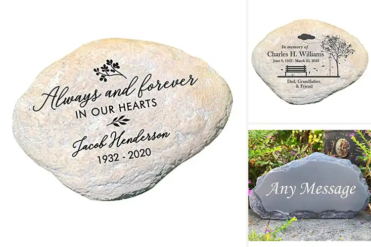 Detailed view of Best Engraved Memorial Stones