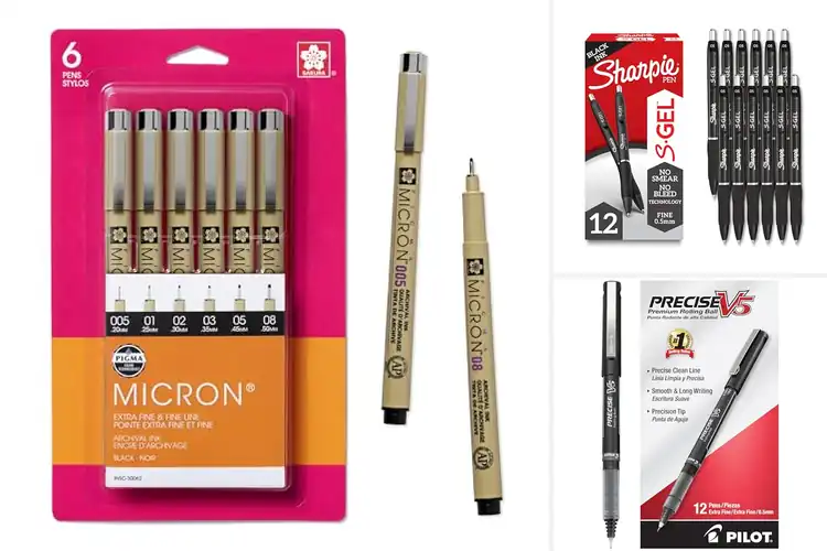 Detailed view of Best Fine Tip Pens: Top 10 Picks for Precision & Creativity