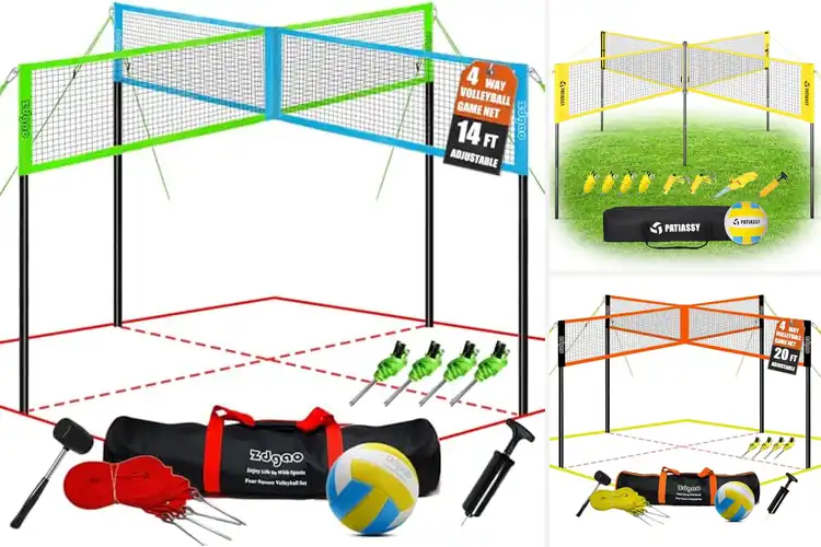 Detailed view of Best Four Way Volleyball Nets
