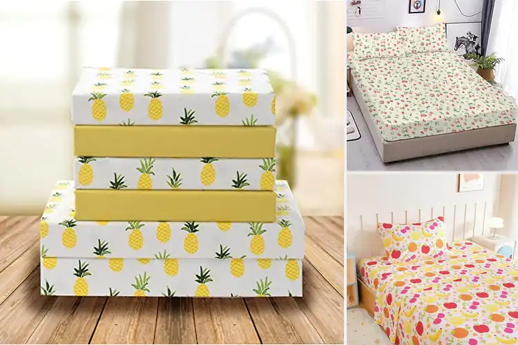 Detailed view of Best Fruit Print Sheets for a Cozy, Bright Room