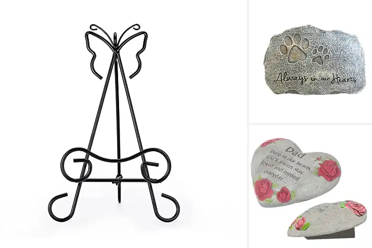 Detailed view of Best Indoor Memorial Display Stone
