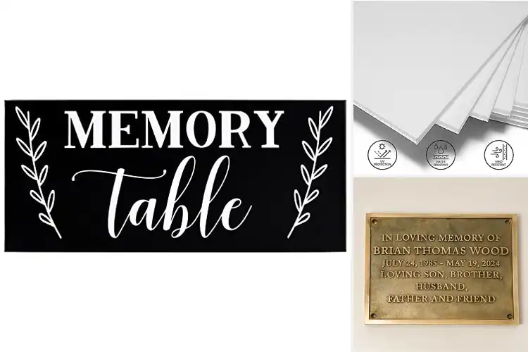 Detailed view of Best Indoor Memorial Displays