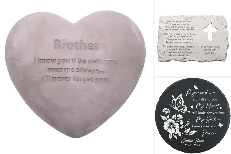 Detailed view of Best Indoor Memorial Stone For Brother
