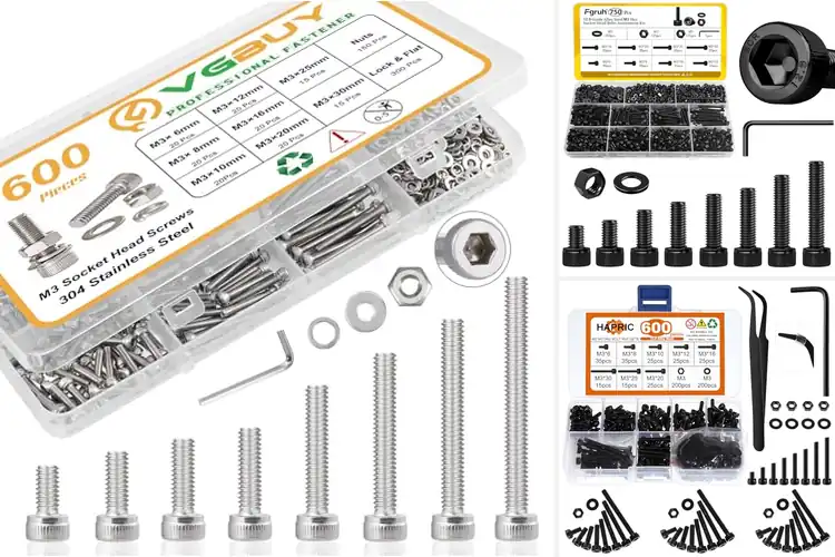 Detailed view of Best M3 Screw Kits for DIY, 3D Printing, and Electronics