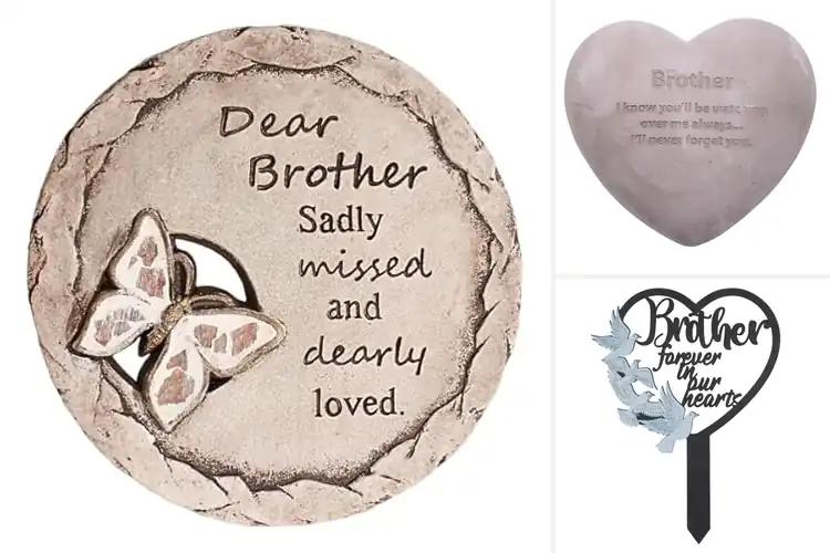 Detailed view of Best Memorial Garden Stones for Brother