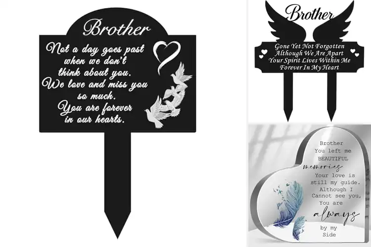 Detailed view of Best Memorial Plaques for Brother