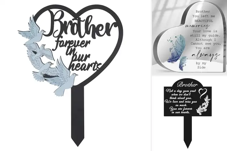Detailed view of Best Memorial Plaques for Brothers