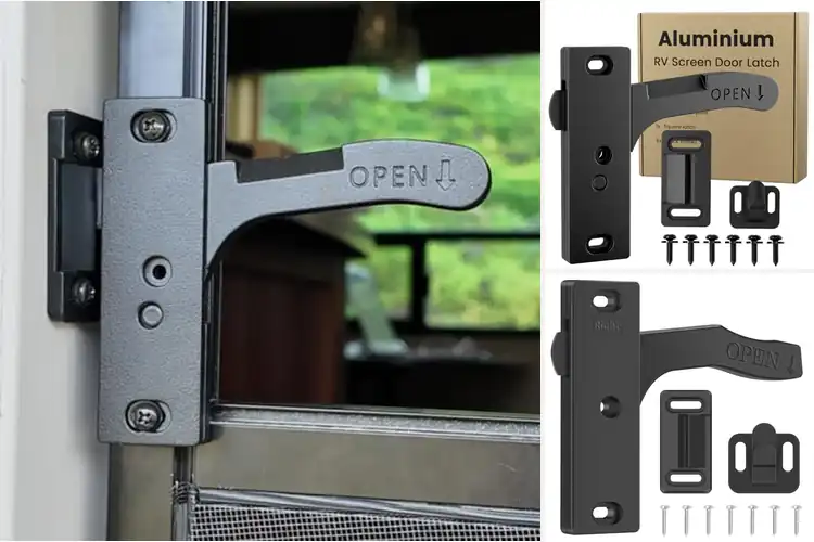Detailed view of Best Metal RV Screen Door Handles for Easy Upgrades