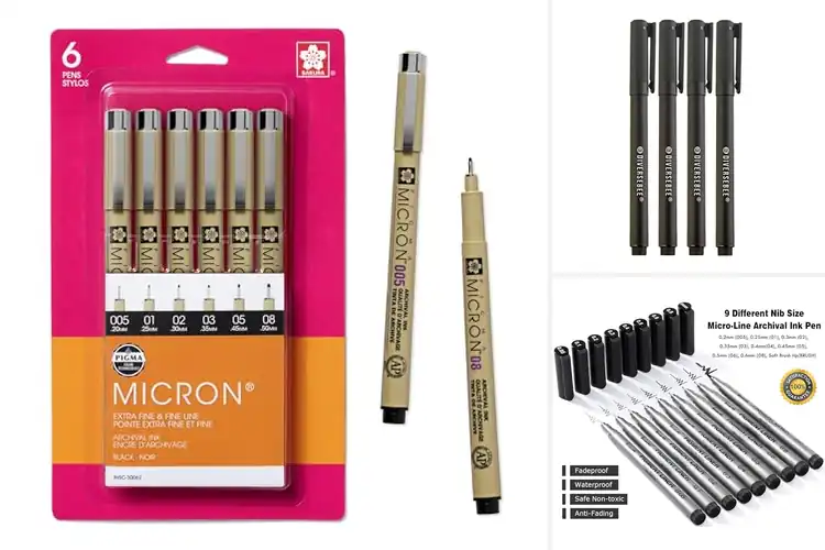 Detailed view of Best Permanent Fast-Drying Archival Pens