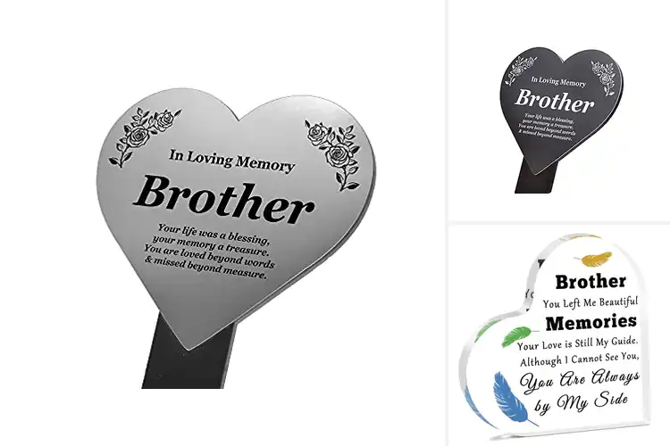 Detailed view of Best Poem-Inspired Memorial Plaques For Brothers