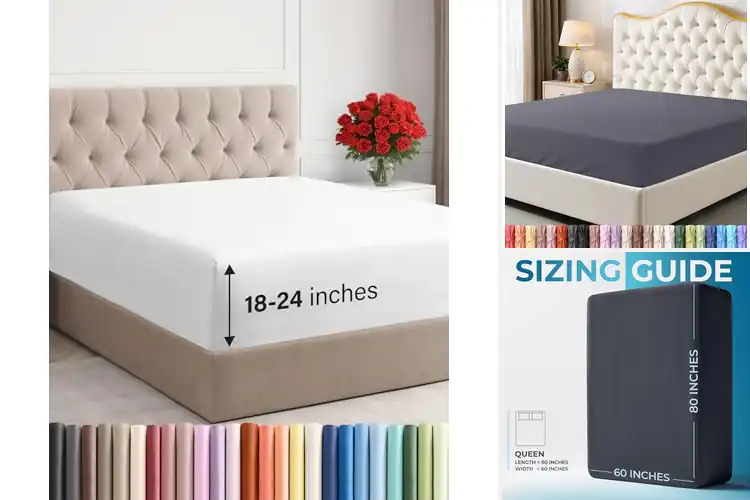 Detailed view of Best Queen Size Fitted Sheet For Deep Pocket Mattresses