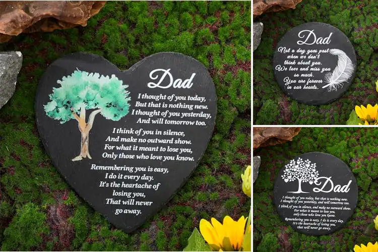 Detailed view of Best Slate Memorial Stone