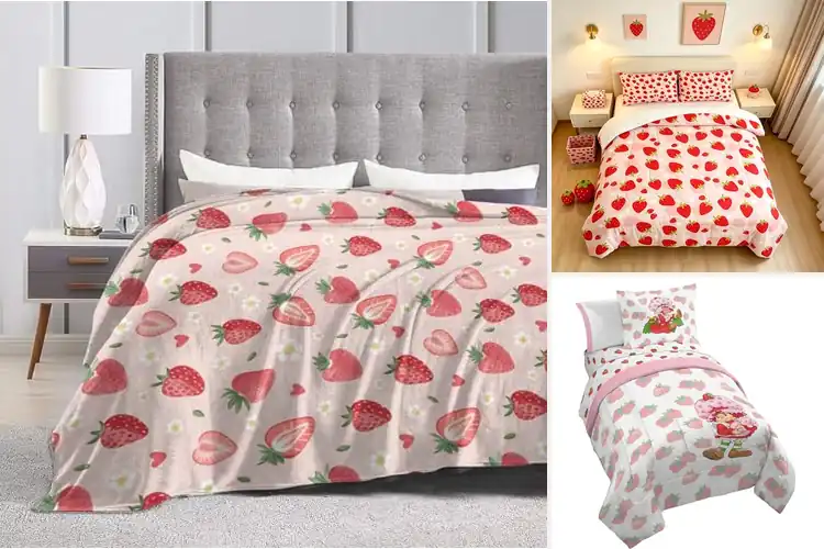 Detailed view of Best Strawberry Bedding Gifts
