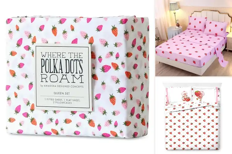 Detailed view of Best Strawberry Queen Sheets