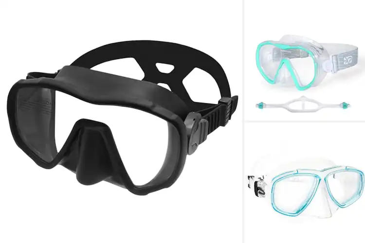 Detailed view of Best UV Coated Diving Masks