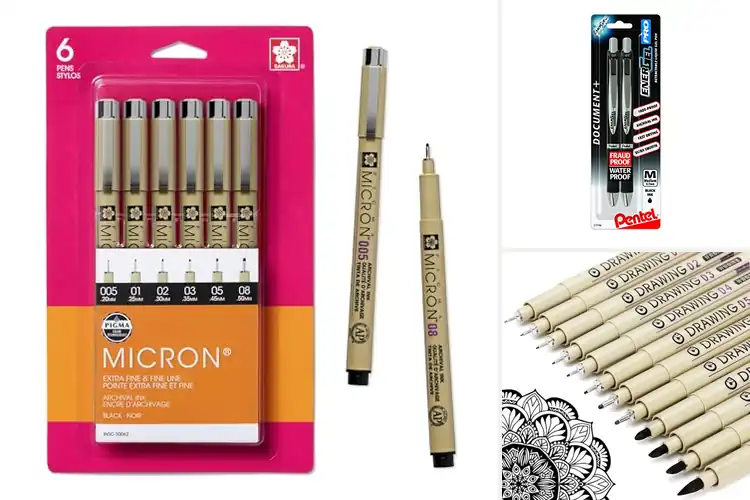 Detailed view of Best Waterproof Black Pens